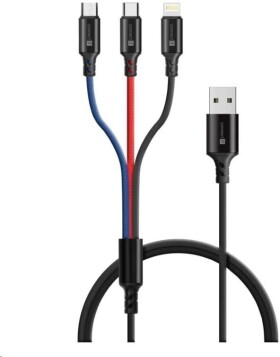 Connect IT CCA-2051-BK 3in1 USB-C & Micro USB & Lightning, 1,2m