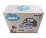 Hrací podložka s hrazdičkou Minky 5v1 / Hrací deka / 5 v 1 / pro miminka (6141)