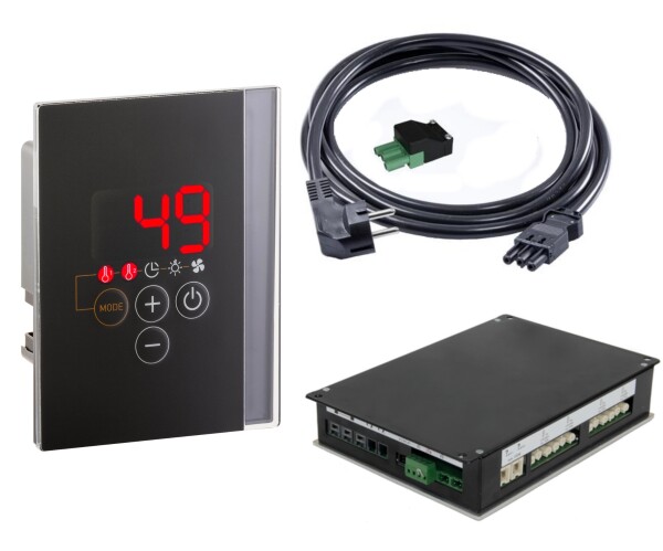 SET Saunová regulace, řídící jednotky Pro D INFRA, černá CFSSTC712L