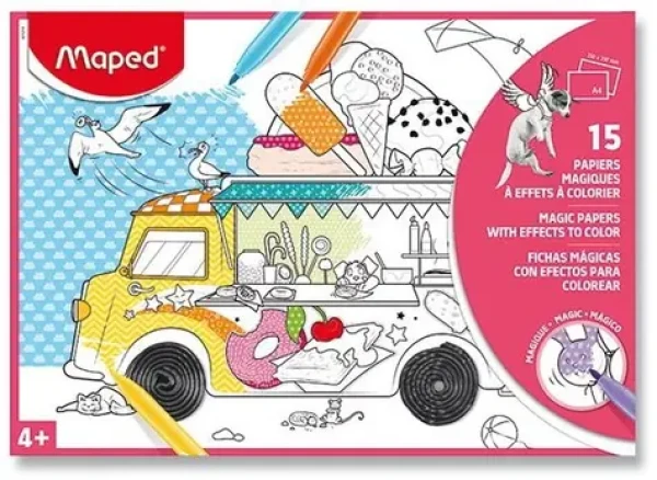 MAPED Magické omalovánky růžová