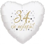 34. narozeniny balónek srdce Balonky.cz 34. narozeniny balónek srdce Balonky.cz