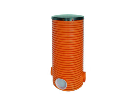 MIDAS Basic control šachta 315 x v80 cm DN100bez lapače písku s jednou záslepkou a poklopem z PP