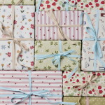 Ib Laursen Papírový sáček Flower meadow 30,5 cm – set 5 ks, růžová barva, multi barva, papír