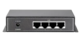 LevelOne PoE+ switch 5-portový 120W plastové tělo / Switch / Unmanaged / 4x GbE PoE+ / 1x GbE uplink (GEP-0521)
