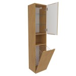 Koupelnová skříňka vysoká SAT Evolution 36x165x32 cm dub medový mat SATEVOV36DMK SATEVOV36DMK