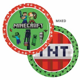 Minecraft TNT talíře papírové 23 cm 8 ks Minecraft TNT talíře papírové 23 cm 8 ks