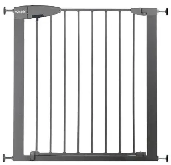 Munchkin - Bezpečnostní dětská zábrana Easy Loc stříbrná se 7 cm rozšířením / do 24 měsíců (8595119388535)