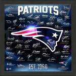 Highland Mint Obraz New England Patriots NFL Signature Logo 2022