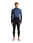 ICEBREAKER Mens Merino 200 Oasis+ LS Half Zip Hoodie, Midninavy/Dawn/JetHeather/Cb (vzorek) velikost: M