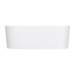 OMNIRES - OVO M+ volně stojící vana s přepadem 160 x 75 cm, bílý lesk OVO160WWZPBP