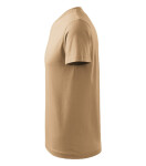 V-neck tričko unisex písková XL