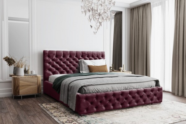 FRONTI Postel MODEL 02 180x200 fialová - MAGIC VELVET 2202