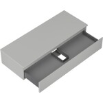 MEXEN/S - Orio koupelnová skříňka pod umyvadlo 120 cm s deskou, 1 šuplík, šedá mat 91A10-12023-1-BFC62