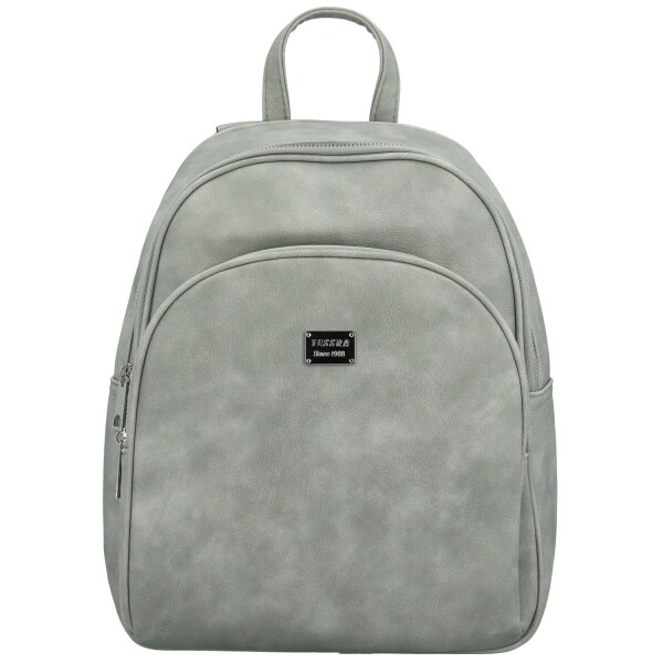 Trendy dámský koženkový kabelko-batoh Renie, šedý