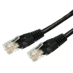 UTP patch kabel Cat 5e RJ45 1,5m černý / Patch kabel / Měděné jádro (AKTBXKS5UTP150B)