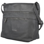 Stylová dámská koženková crossbody kabelka Olbba, tmavě šedá