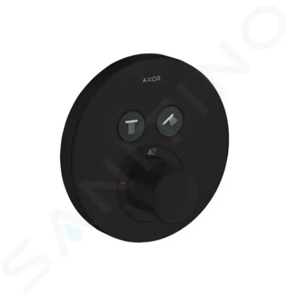 AXOR - ShowerSelect Termostat pod omítku pro 2 spotřebiče, matná černá 36723670
