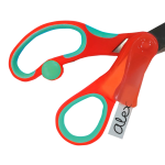 APLI APLI, A20005, školní nůžky s jmenovkou, mix barev, 1 ks Barva: Modrá