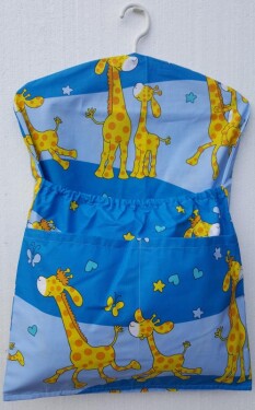 Skantex dětský kapsář s ramínkem - Žirafa modrá
