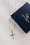 LUNICA Stříbrný přívěsek křížek 0182 Ag 925; ≤1,6 g.