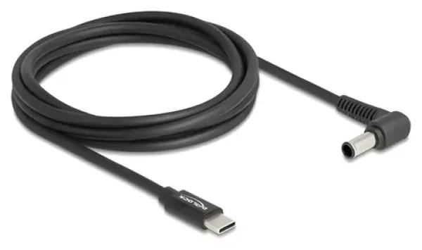 Delock / Nabíjecí kabel pro notebook / USB-C - Sony 6 x 4,3 mm / 1,5 m / 20 V / černá (87981)