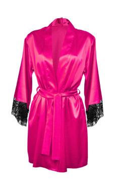 DKaren Housecoat Dark Pink tmavě růžová