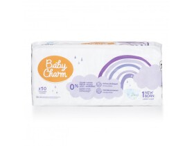 BabyCharm Baby Charm Super Dry Flex vel.1 Newborn, 2-5 kg, 50 ks