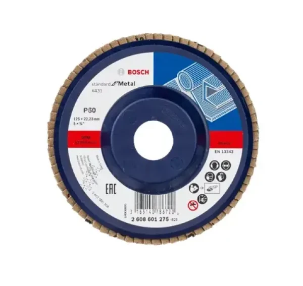 BOSCH 2608601275 / Lamelový brusný kotouč P60 / 125x22.23 mm (2608601275)