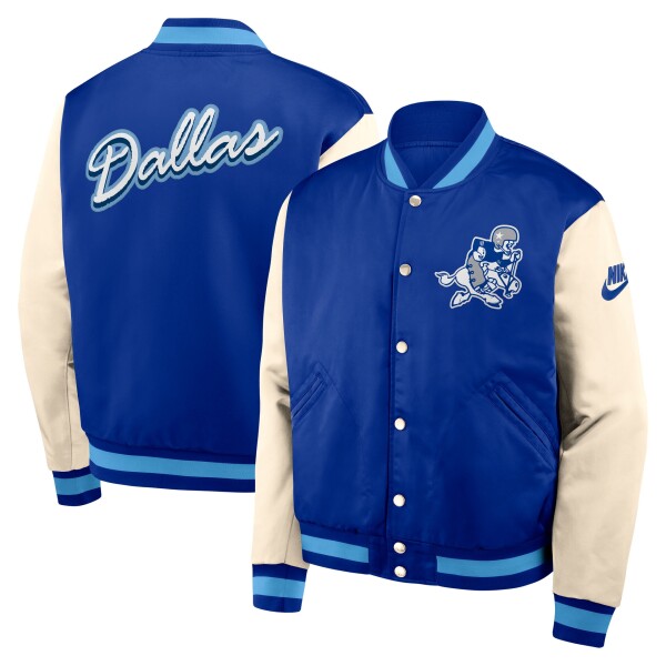 Nike Pánská bunda Dallas Cowboys NFL Rewind Legacy Bomber Cream Velikost: XL
