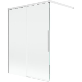 MEXEN/S - Rox vanová zástěna 2-křídlová posuvná 120 x 150, transparent, bílá 8C9-120-003-20-00