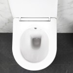 REA - Závěsná WC mísa Carlo Lux Rimless s funkcí bidetu REA-C9701