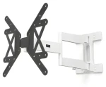 Hama Ultraslim černo-bílá / Nástěnný držák TV / pohyblivý / prodloužený / VESA 400x400 / 32-65" / 50 kg