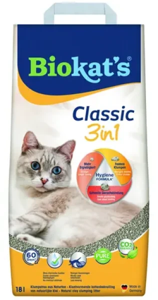 BIOKAT'S Podestýlka Classic 18 l / Hrudkující / 100% přírodní jíl (346840)