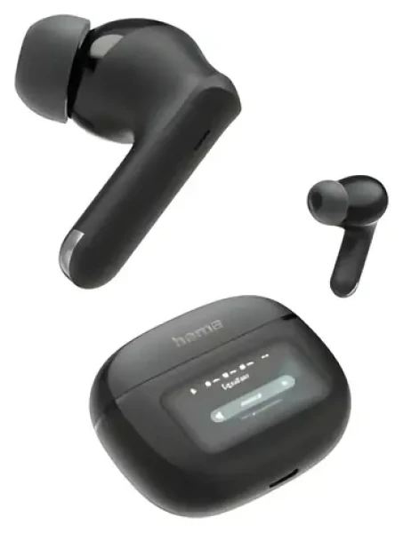 Hama Spirit Touch černá / Bluetooth sluchátka / špunty / ANC/ENC / displej / BT 5.4
