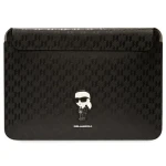 Karl Lagerfeld Saffiano Monogram Ikonik černá / Pouzdro pro notebook 14" (KLCS14SAKHPKK)