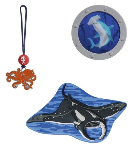 Doplňková sada obrázků MAGIC MAGS, Manta Rio, pro aktovky a batohy