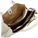 Módní dámská koženková kabelka do ruky Beatis, bílá