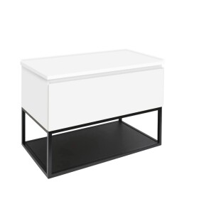 Koupelnová skříňka s krycí deskou SAT B-Way 59x57x45 cm bílá lesk BWAY60WDESK BWAY60WDESK