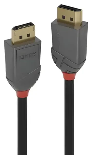 Lindy Anthra Line černá / Přípojný kabel / DisplayPort 1.2 / 7,5 m / 4096 x 2160 px / 60 Hz (36485)