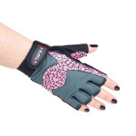 Gymnastické rukavice Pink/Gray W HMS RST03 r.S dámské NEUPLATŇUJE SE