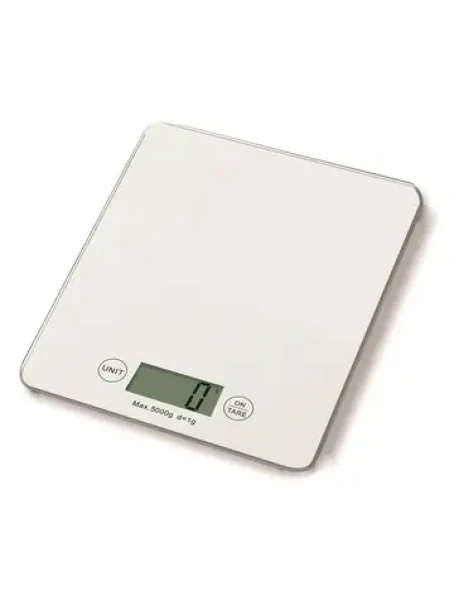 Weis Kuchyňská váha bílá / Kuchyňská váha / do 5 kg / LCD displej / funkce Tara (10511)