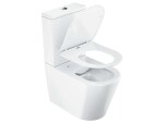 RAVAK - WC kombi se sedátkem SoftClose, vario odpad, spodní napouštění, RimOff, bílá X01872