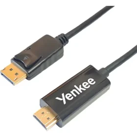 Rozbaleno - YENKEE YCH 415 Kabel HDMI 1.4 (M) - Display Port (M) 2 m černá / 4K/30Hz / 10.2 GB/s / 48 bit / rozbaleno (8590669372263.rozbaleno)