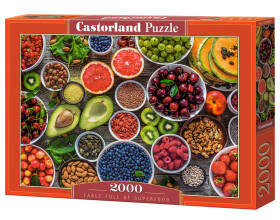 Puzzle Castorland 2000 dílků - Tabule plná zdravého jídla