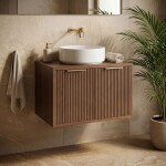 REA - Koupelnová skříňka pod umyvadlo Core 60cm Brown REA-M0411