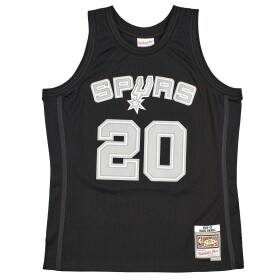 Mitchell & Ness Pánský dres San Antonio Spurs NBA Manu Ginobili #20 Black Swingman Velikost: S