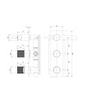 OMNIRES - CONTOUR sprchová baterie podomítková se sprchou chrom /CR/ CT8035/1CR