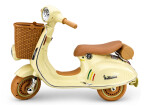 Mamido Dětský elektrický skútr Vespa 2x35W béžový