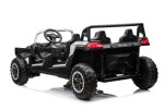 Mamido Elektrické autíčko Buggy UTV čtyřmístné 24V nafukovací kola bílé