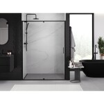 MEXEN - Exo sprchové dveře křídlové 155, transparent, černá 819-155-000-70-00